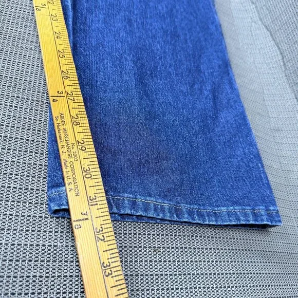 Wrangler Blue Denim Carpenter Jeans Mens Size 40x32 With Utility Pockets - Picture 7 of 9